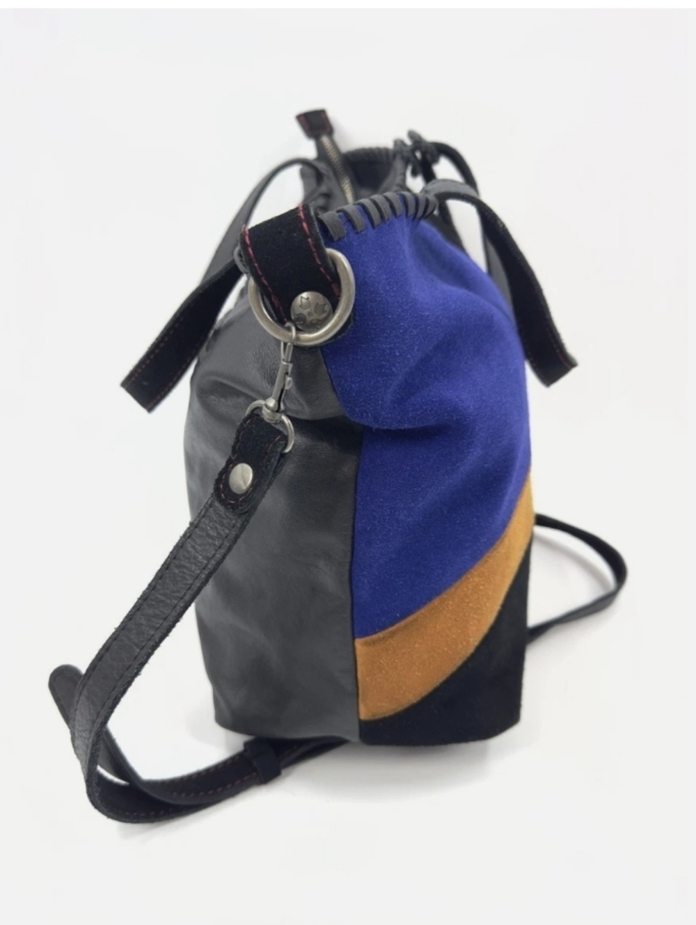 Patricia Nash Colorblock Suede Shoulder / Tote / Bag. EUC - Picture 3 of 11